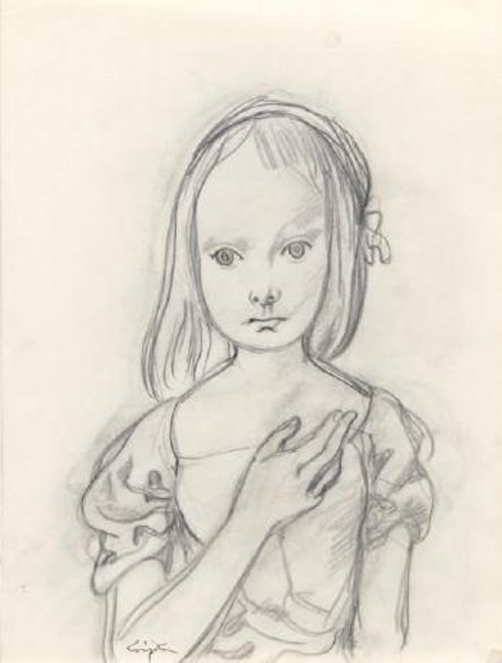 Jeune fille by Leonard Tsuguharu Foujita