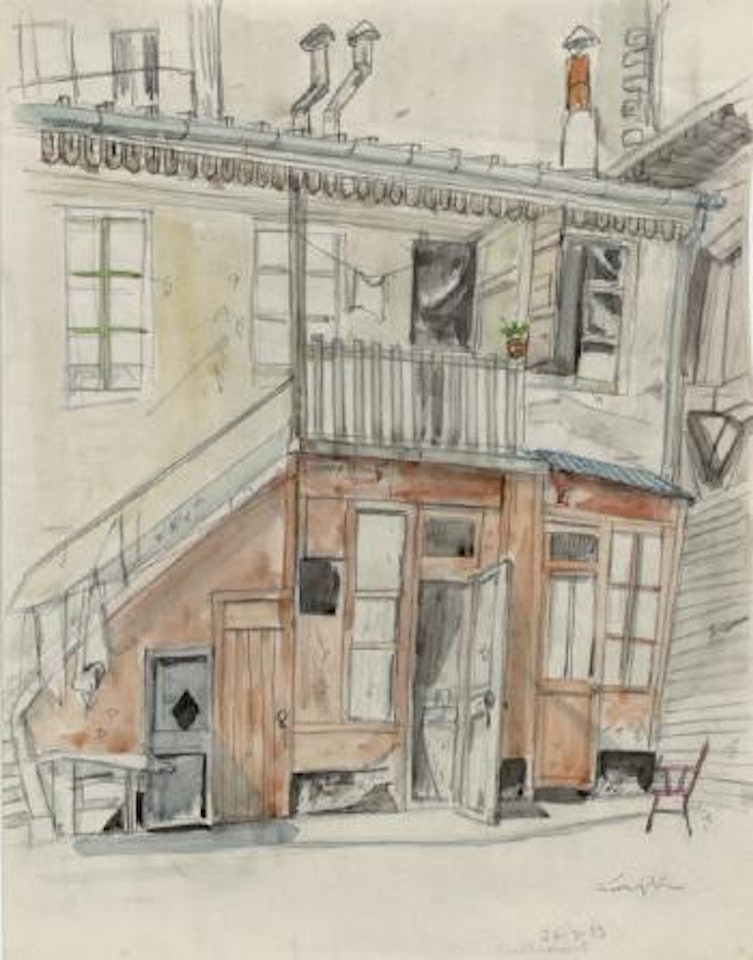 Paris, Montparnasse, la maison à la poupe by Leonard Tsuguharu Foujita