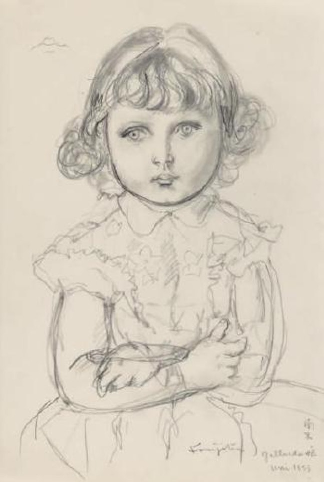 Petite fille modèle by Leonard Tsuguharu Foujita