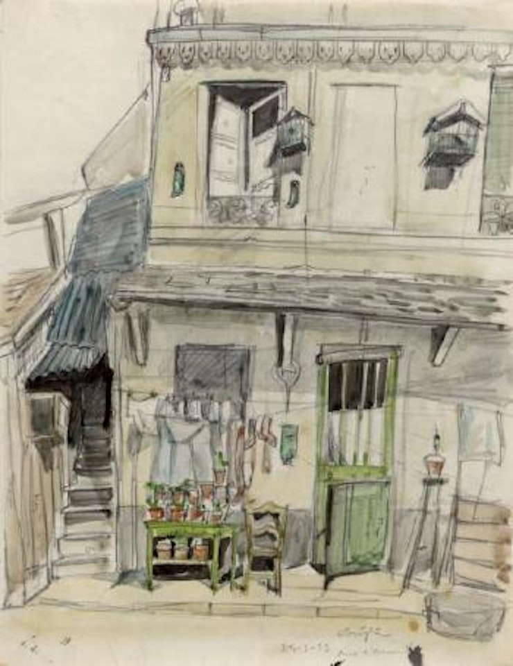 Maison à Montparnasse, rue Arsonval by Leonard Tsuguharu Foujita