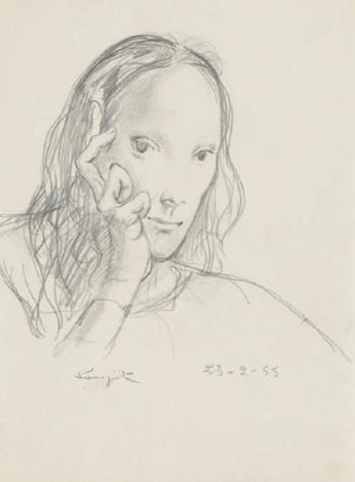 L'attente by Leonard Tsuguharu Foujita