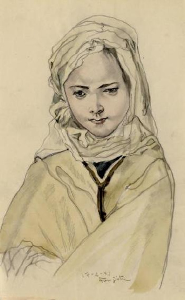 Petite fille by Leonard Tsuguharu Foujita