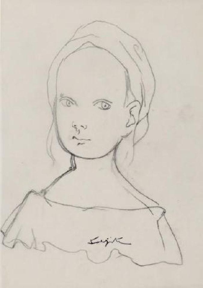 Jeune fille à l'encolure by Leonard Tsuguharu Foujita