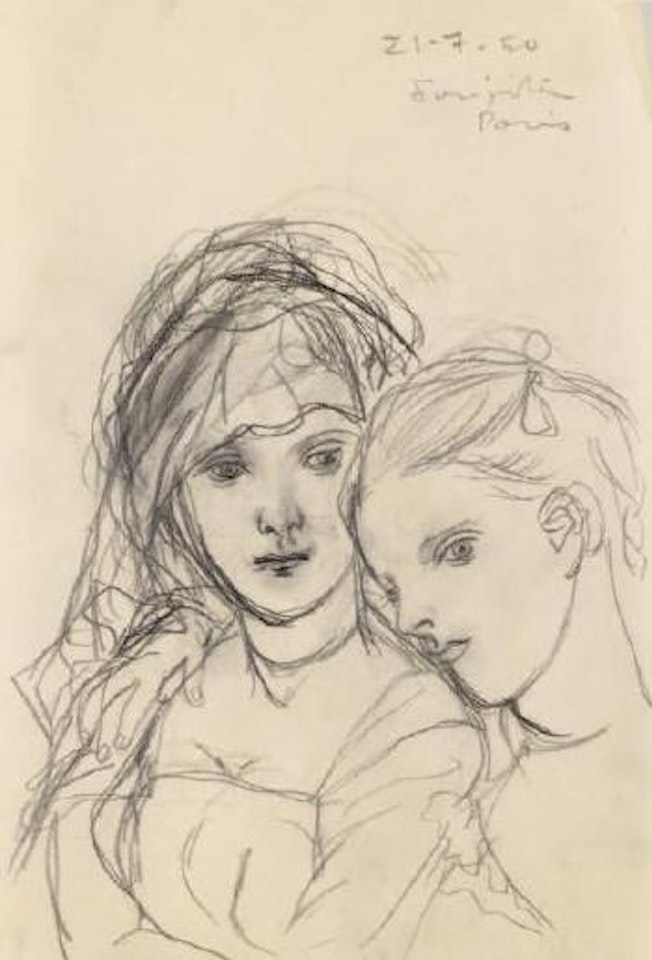 Les deux amies by Leonard Tsuguharu Foujita