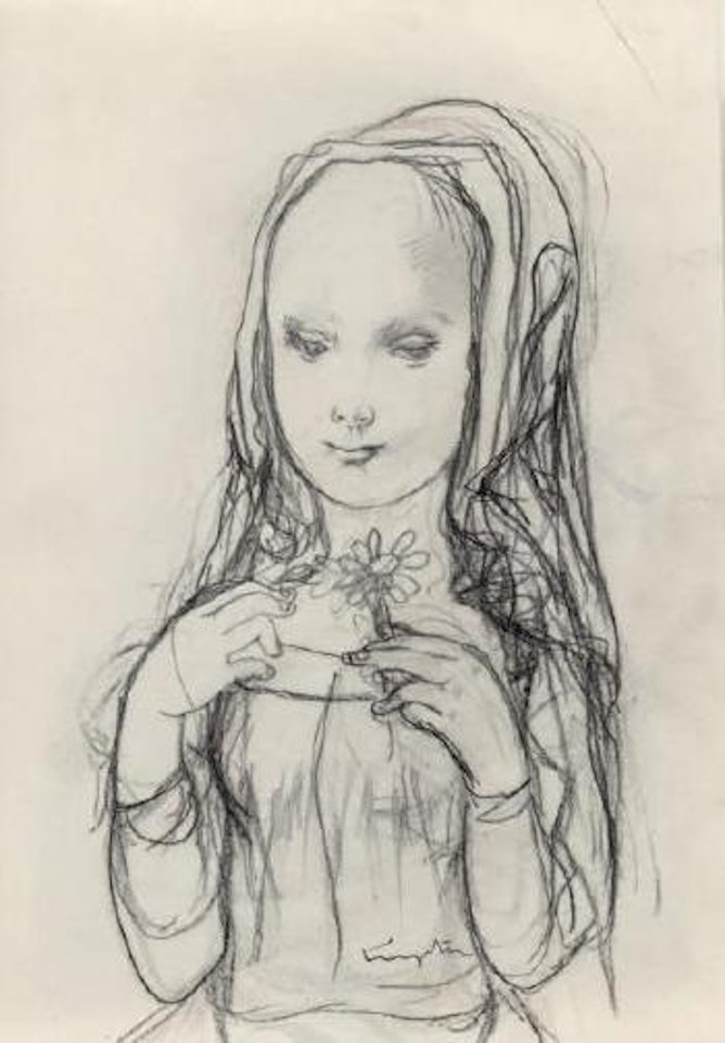 Je t'aime un peu, beaucoup… by Leonard Tsuguharu Foujita
