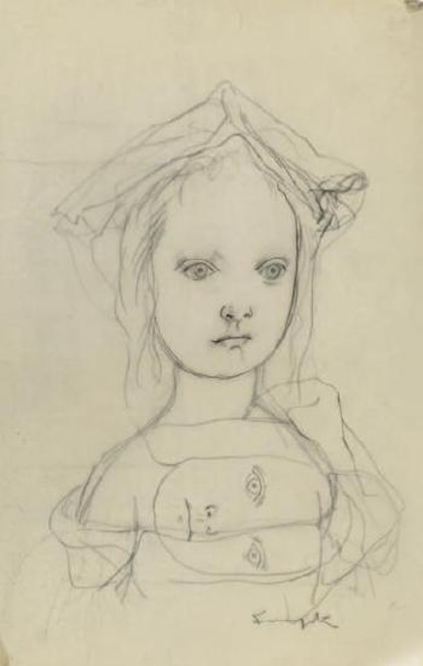 Petite au fichu by Leonard Tsuguharu Foujita