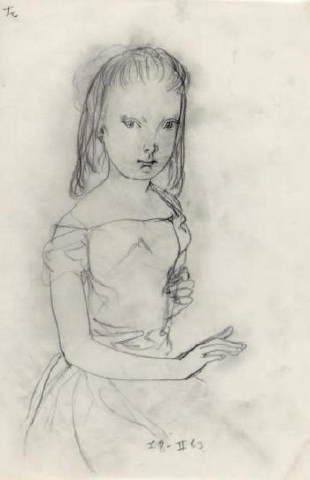 Jeune fille by Leonard Tsuguharu Foujita