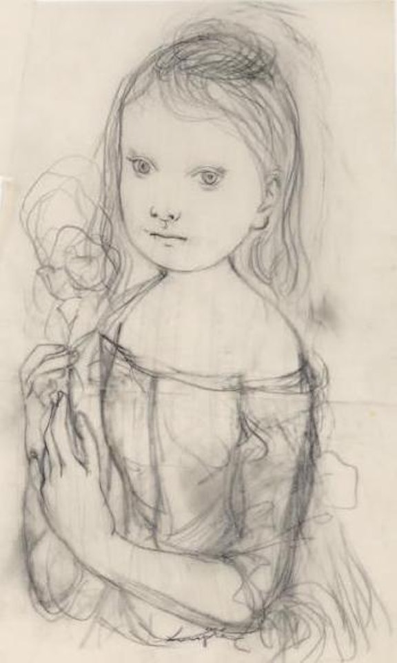 Petite fleur à la fleur by Leonard Tsuguharu Foujita