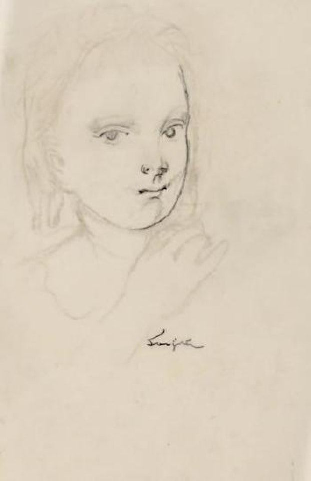 Fillette esquissé by Leonard Tsuguharu Foujita
