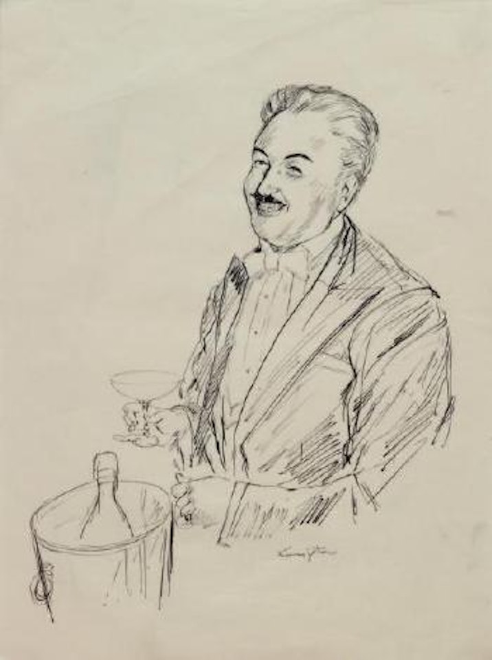 Portrait de Georges Prade by Leonard Tsuguharu Foujita