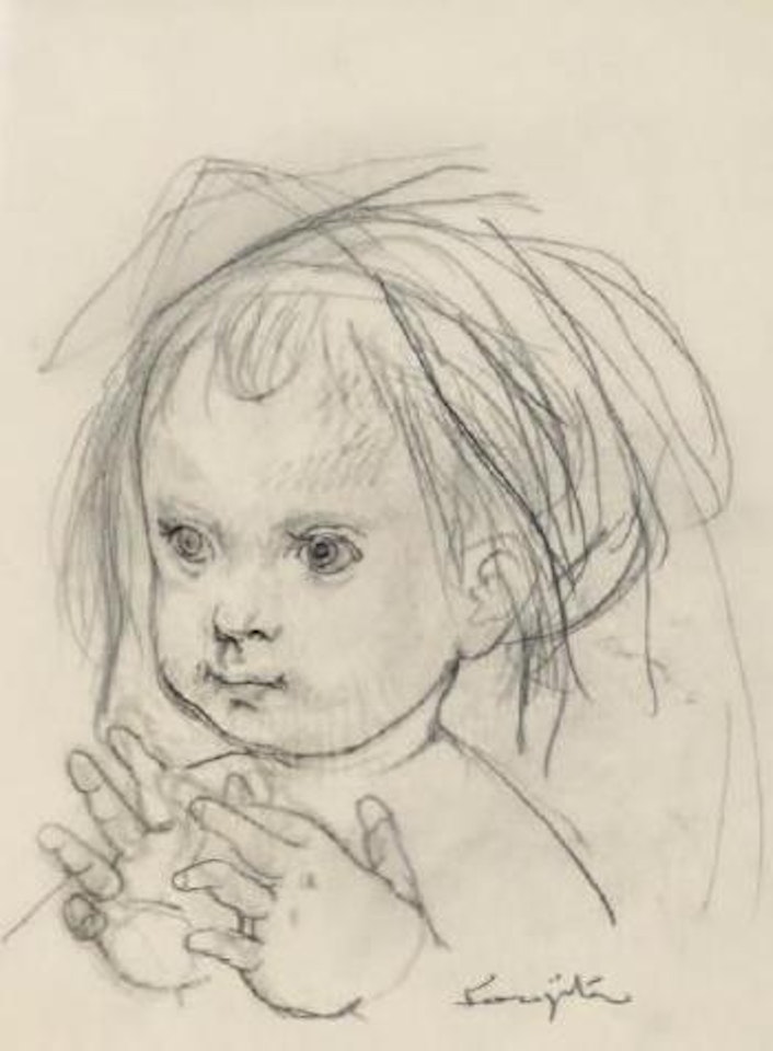 Petite fille décoiffée by Leonard Tsuguharu Foujita
