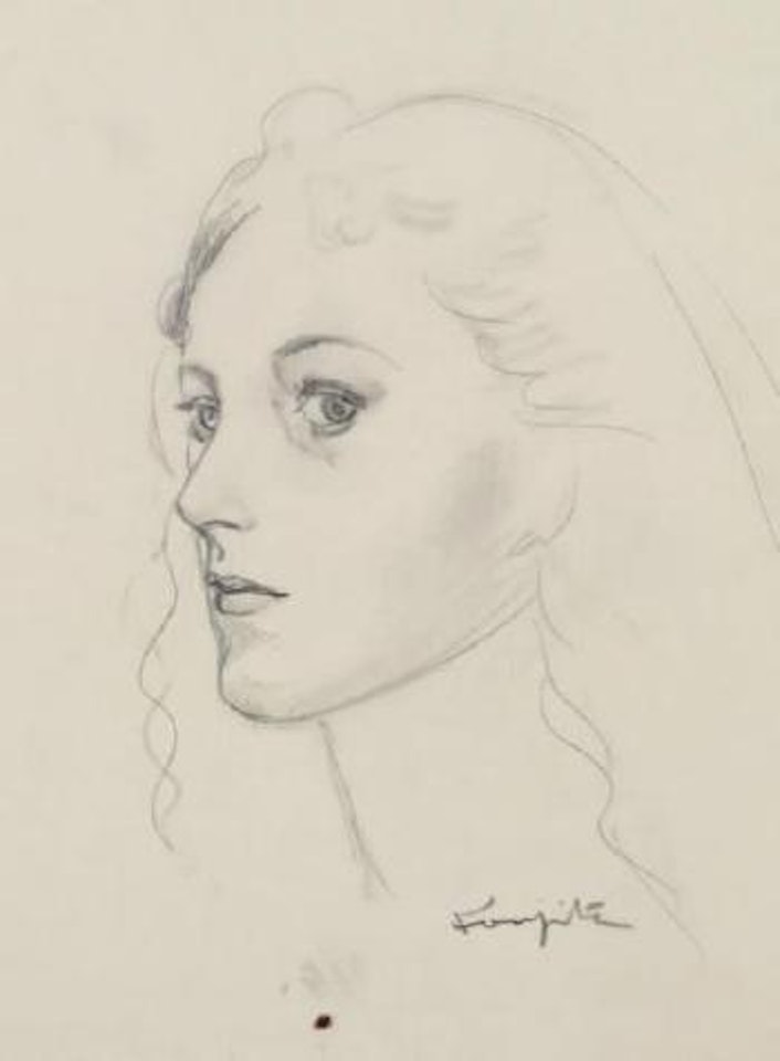 Visage de femme by Leonard Tsuguharu Foujita