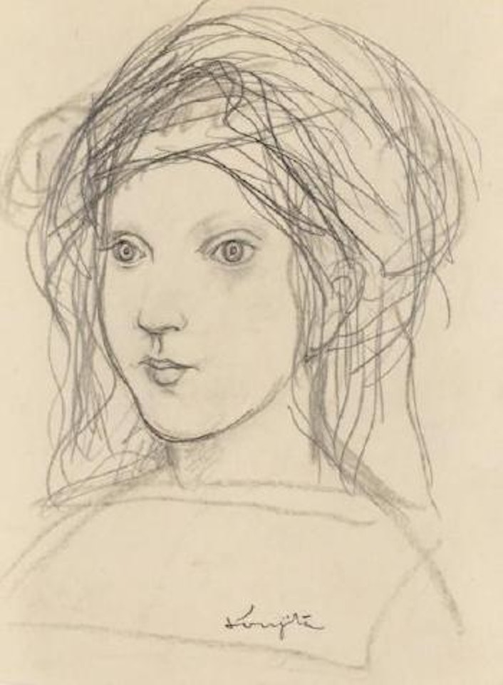 Jeune femme décoiffée by Leonard Tsuguharu Foujita