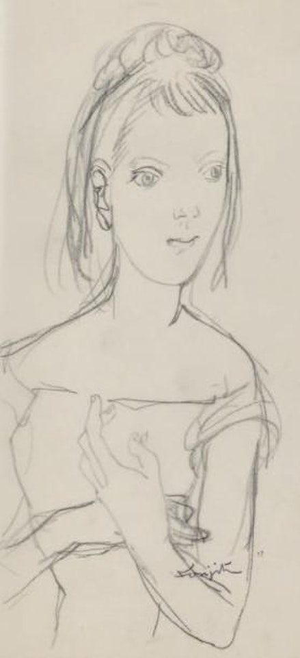 Jeune femme by Leonard Tsuguharu Foujita