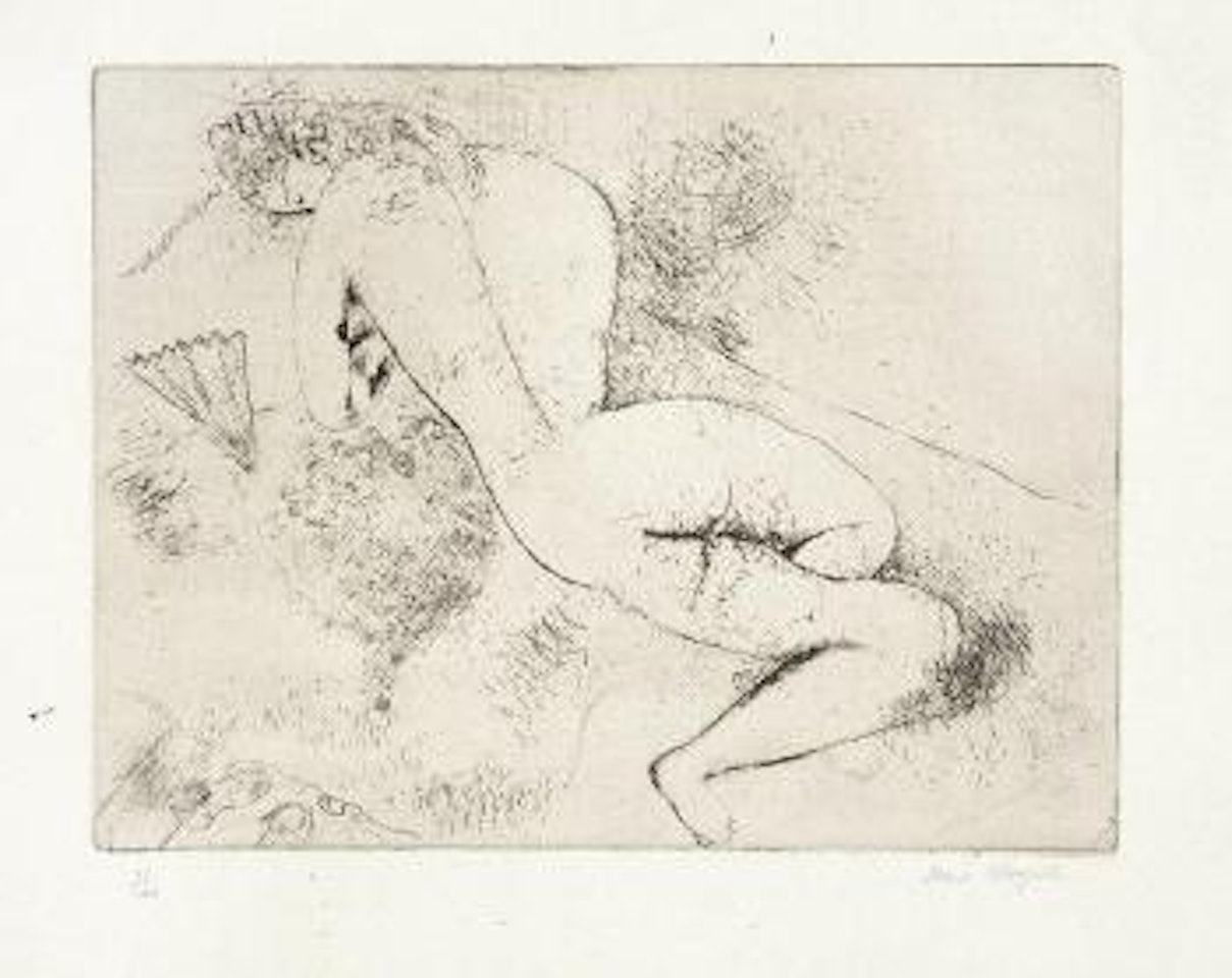 Nu à l'éventail by Marc Chagall
