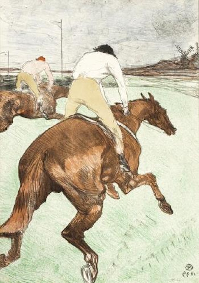 Le jockey by Henri de Toulouse-Lautrec