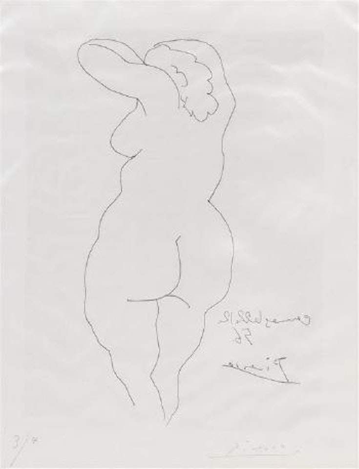 Femme vue de dos by Pablo Picasso