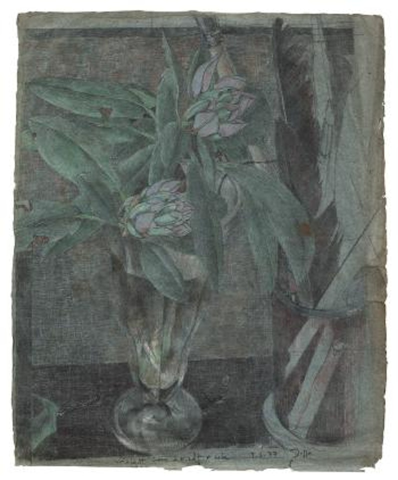 Violett Vom Stadtpark by Horst Janssen