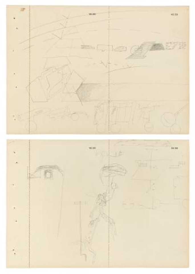 Doppelblatt Akkumulatoren by Joseph Beuys