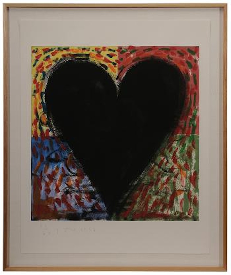 Hand painting on the mandala by Jim Dine
