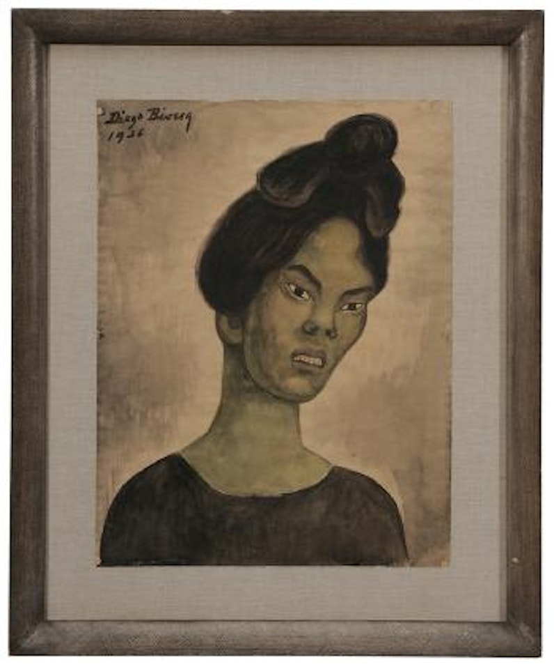 Portrait of a woman by Diego Rivera
