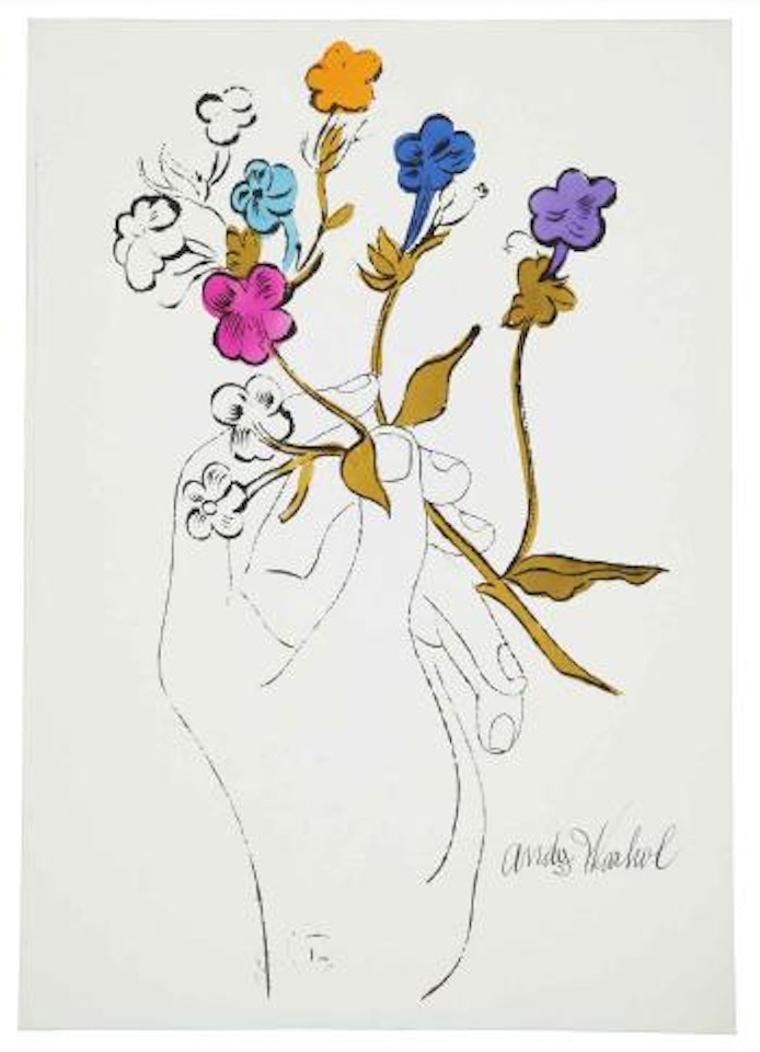 Hand and Flowers (See F & S IV.125[c]) by Andy Warhol