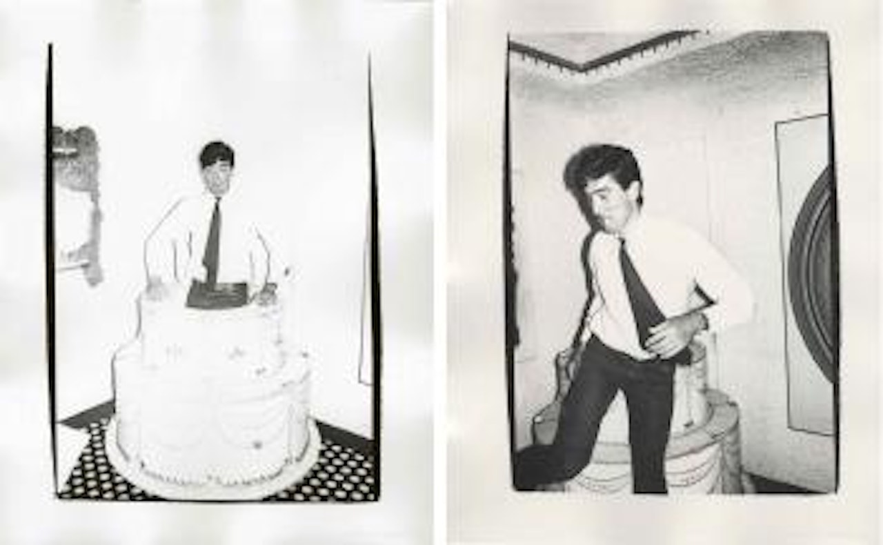 James Curley Coming Out of a Cake and Dancing by Andy Warhol