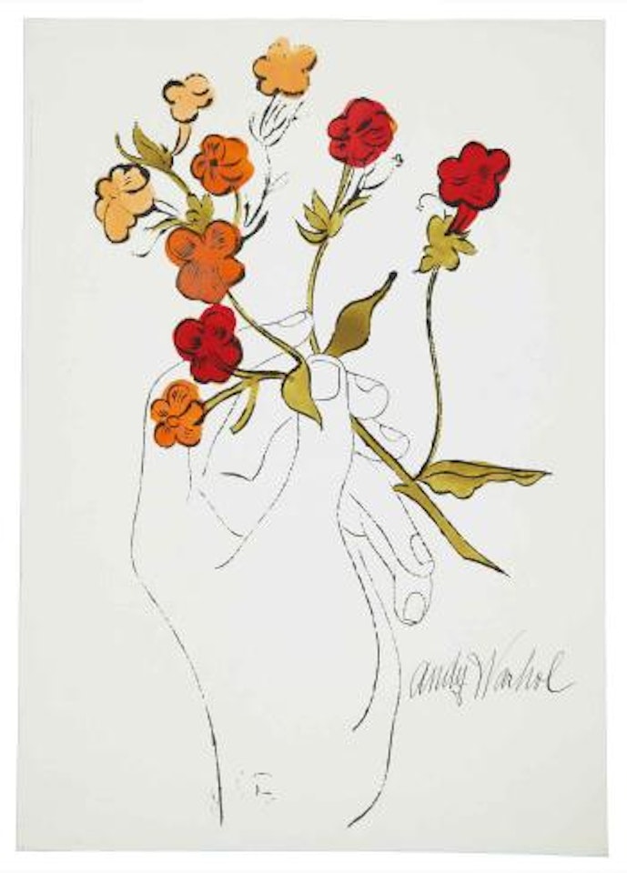 Hand and Flowers (See F & S IV.125[b]) by Andy Warhol