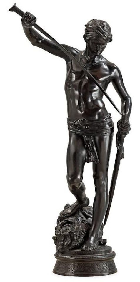 David vainqueur by Marius Jean Antonin Mercie