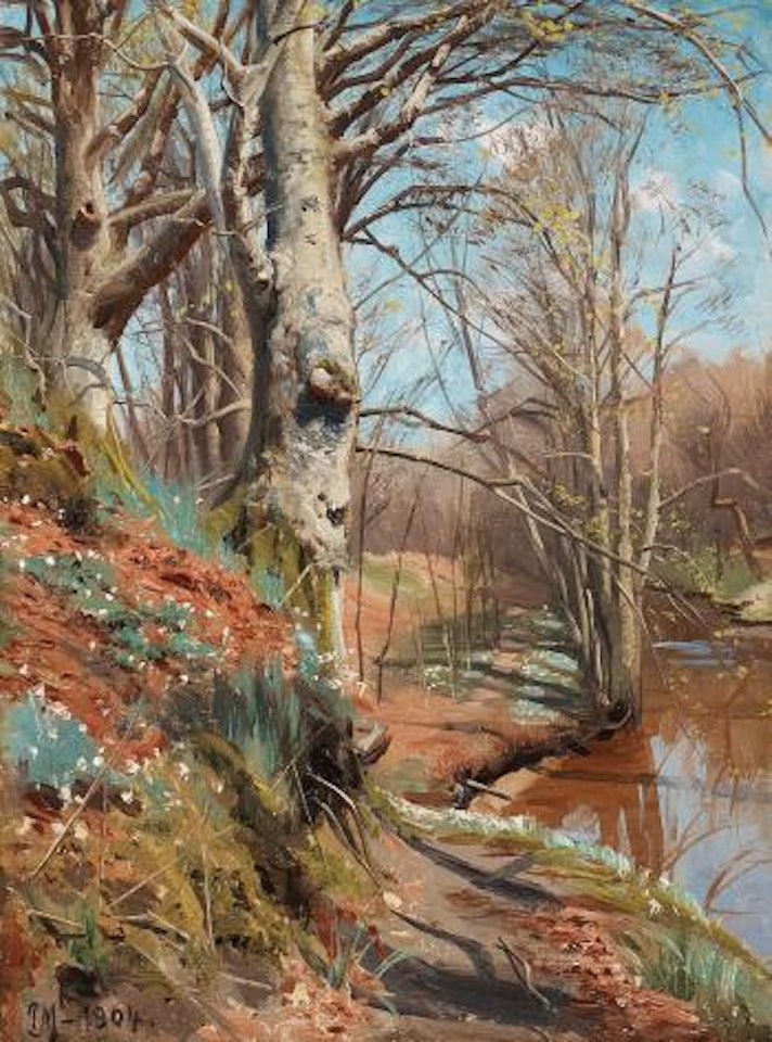 Spring landscape by Peder Mork Monsted