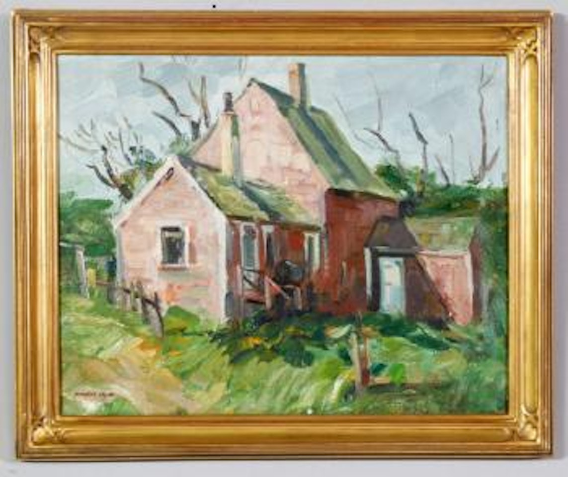 Rural landscape with house by Maurice Logan