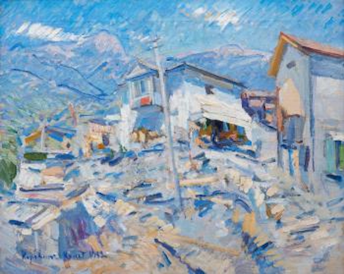 Crimean landscape by Konstantin Alekseevich Korovin