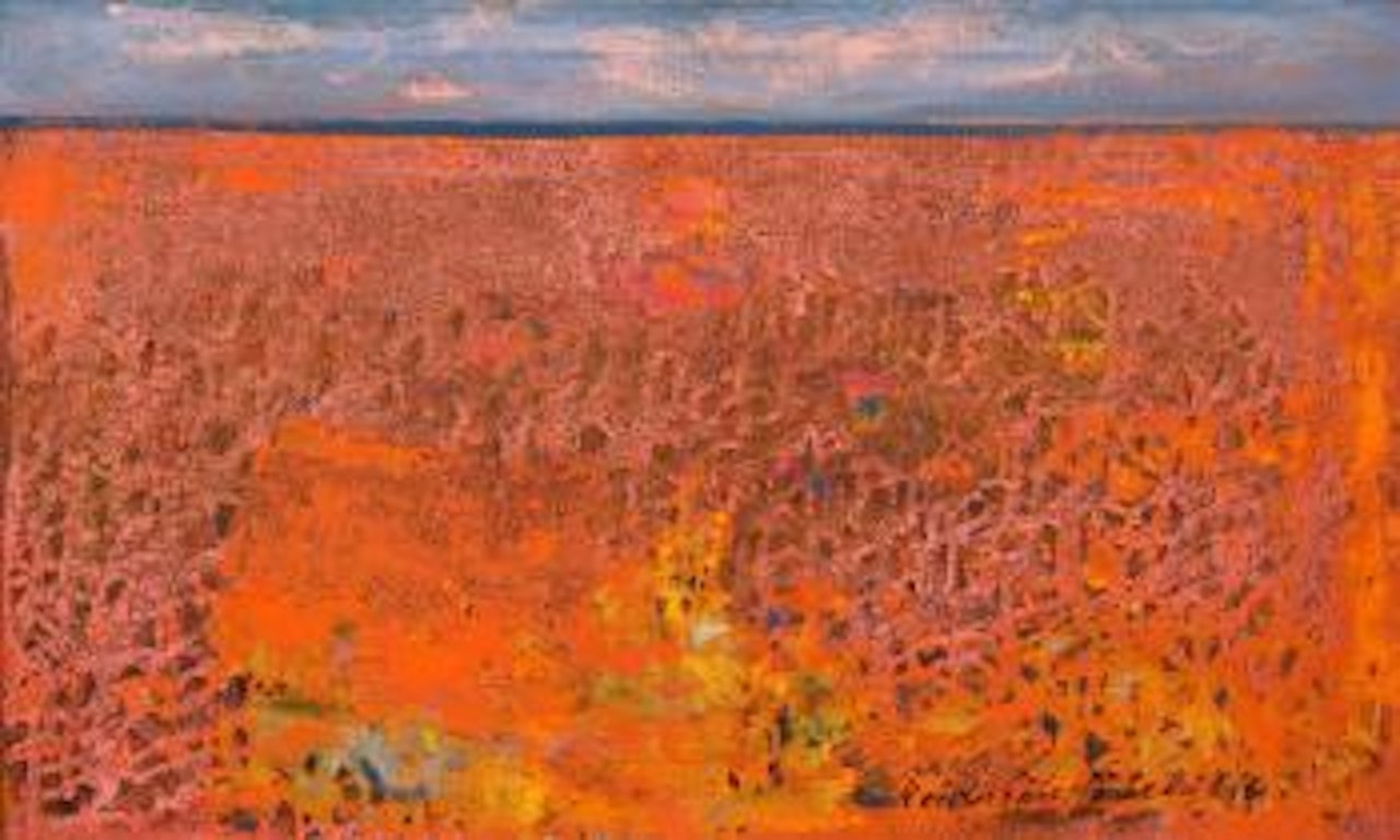 Blueberry in autumn colors by Reidar Särestöniemi