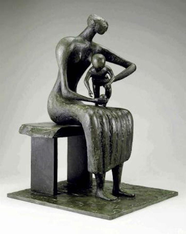 Mother And Child With Apple by Henry Moore