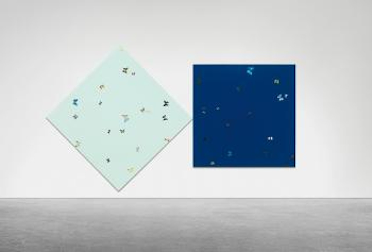 Night Follows Day (Diptych) by Damien Hirst