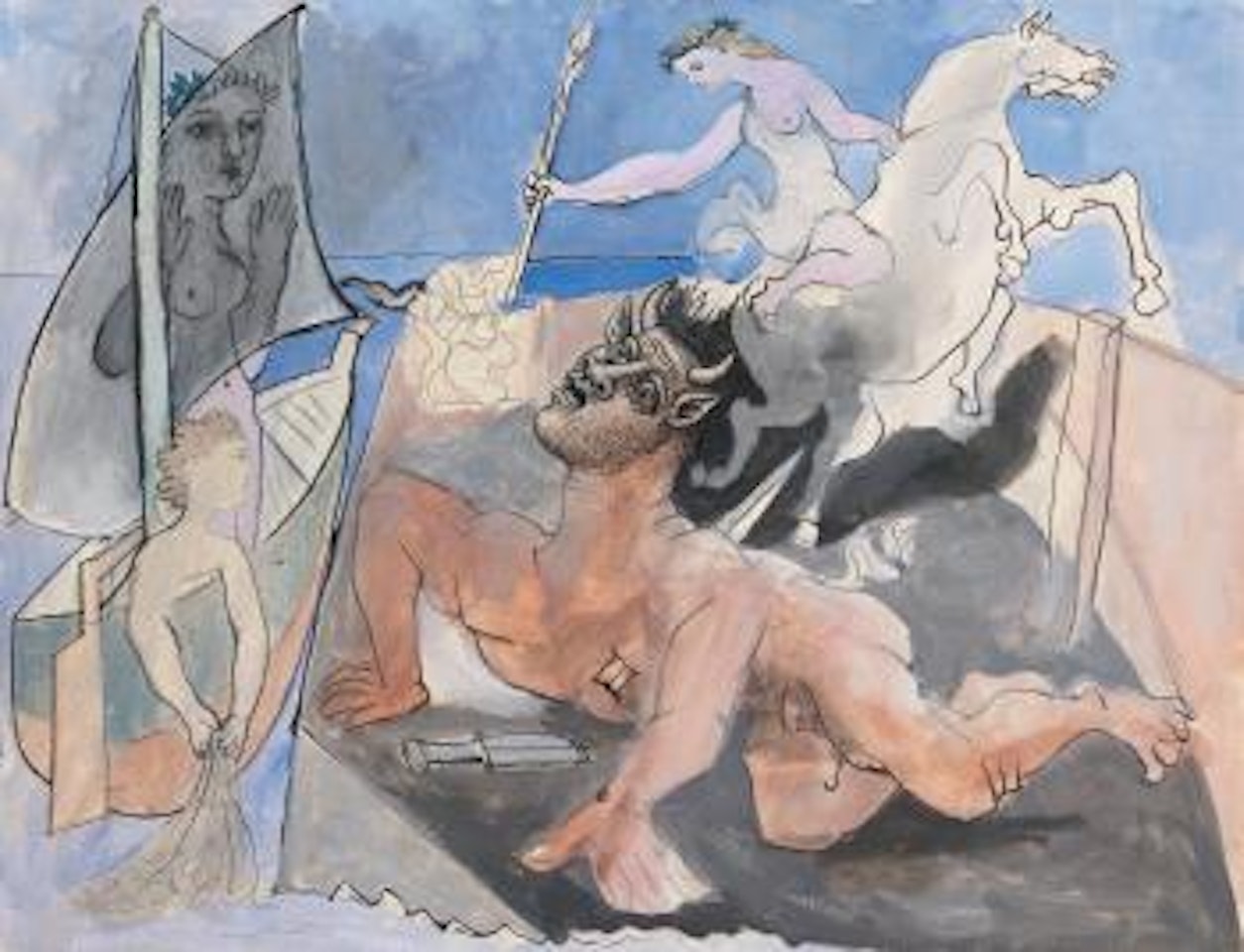 Composition (Composition Au Minotaure) by Pablo Picasso