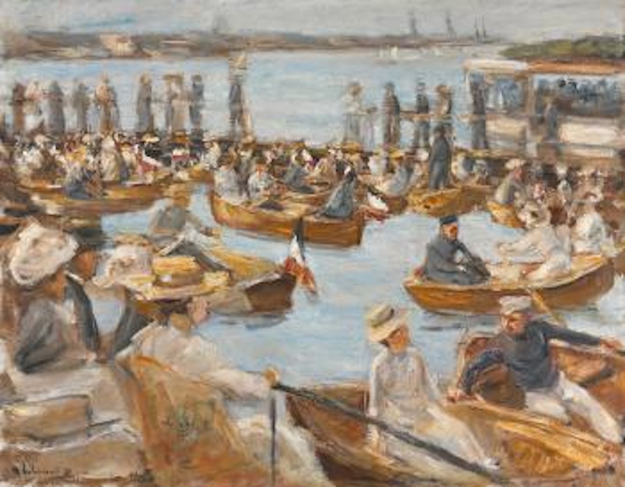 Sommerabend An Der Alster (Summer Evening On The Alster) by Max Liebermann