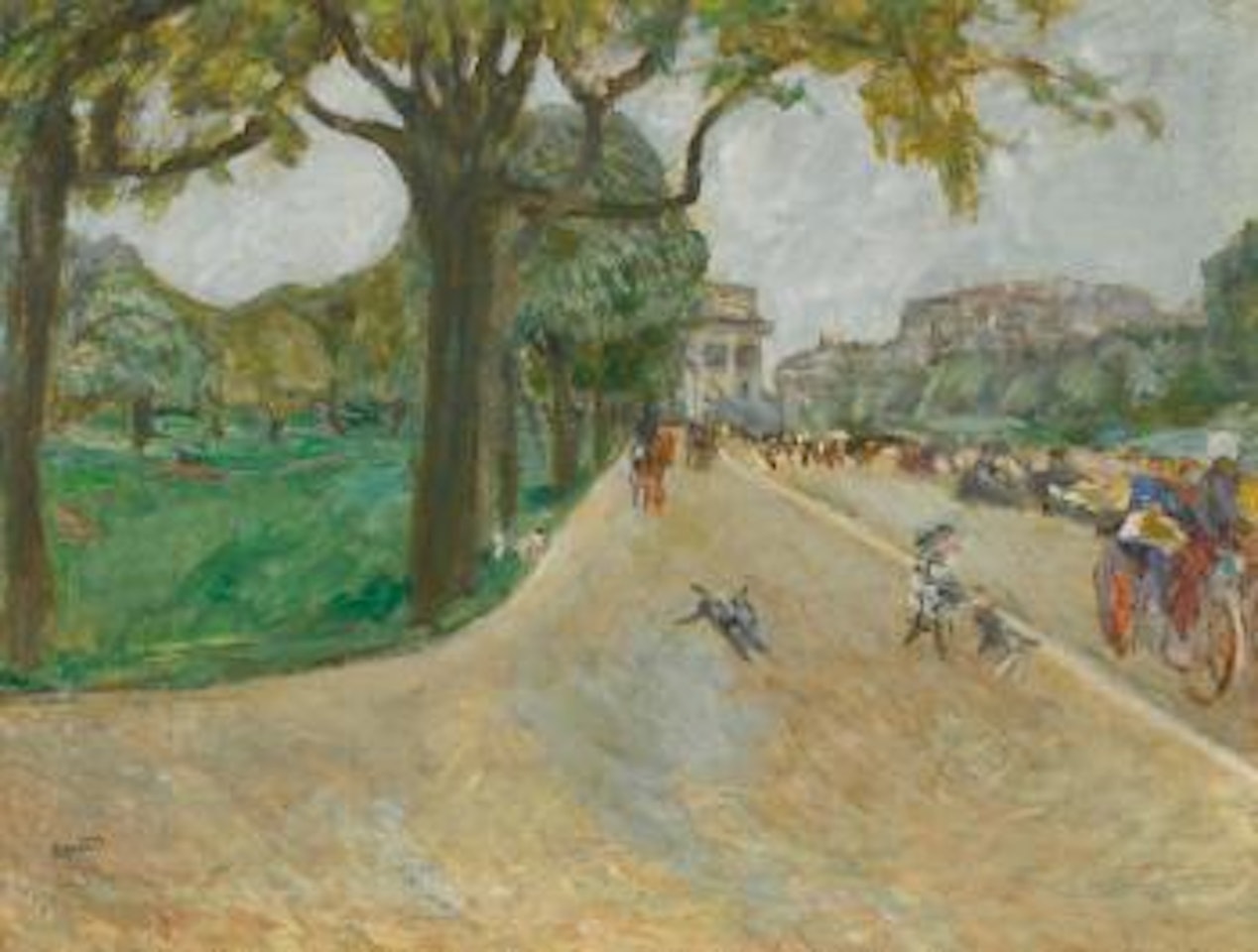 Avenue Du Bois by Pierre Bonnard
