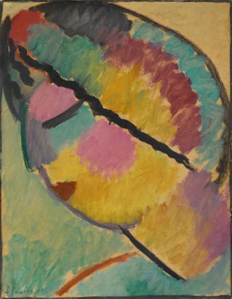 Mystischer Kopf: Profil (Mystical Head: Profile) by Alexej von Jawlensky