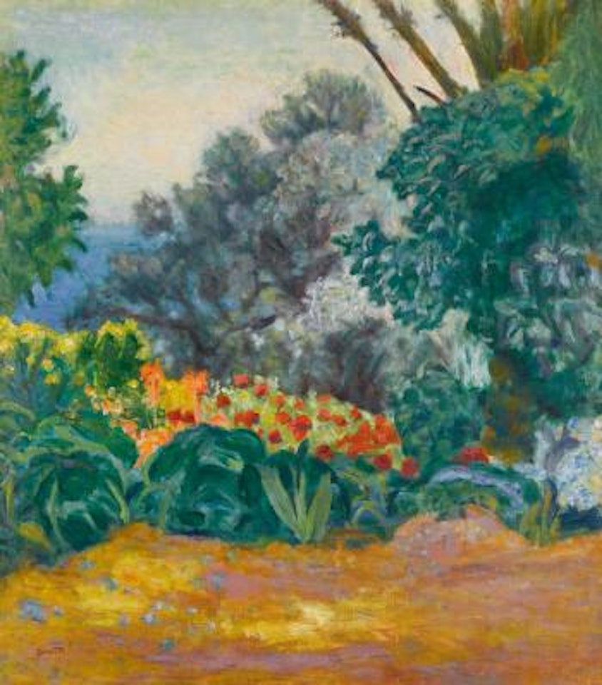 Coin De Jardin Fleuri Or Cactus by Pierre Bonnard