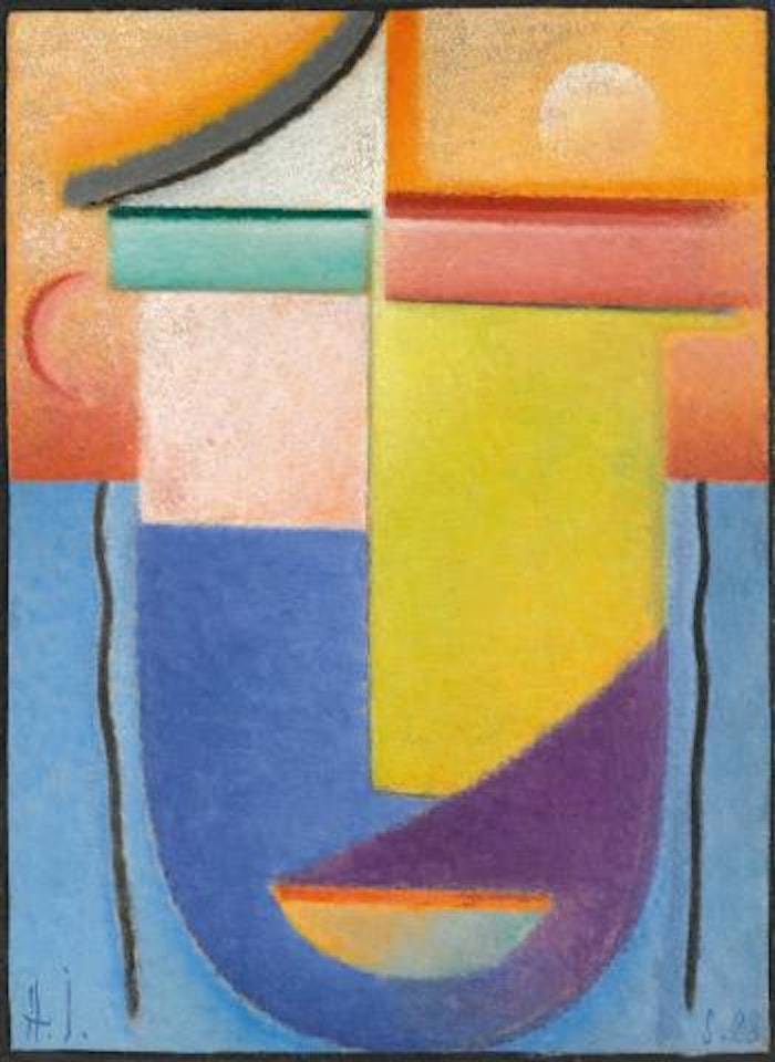 Abstrakter Kopf: Wasser Und Licht (Abstract Head: Water And Light) by Alexej von Jawlensky