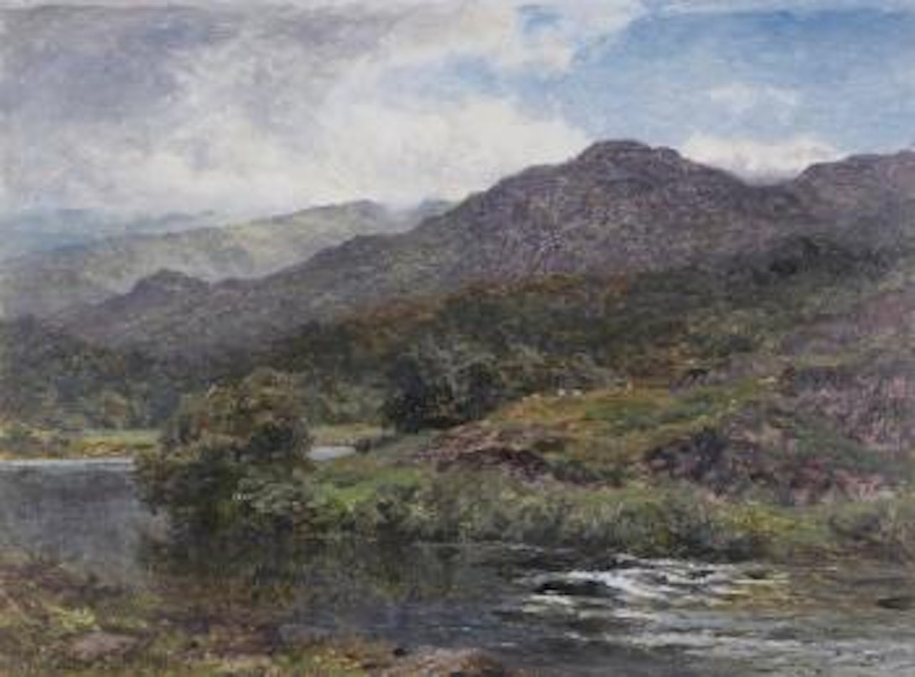 The glydrs from below Capel Curig by Benjamin Williams Leader