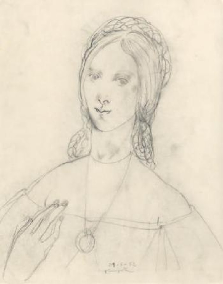 Femme au medaillon by Leonard Tsuguharu Foujita