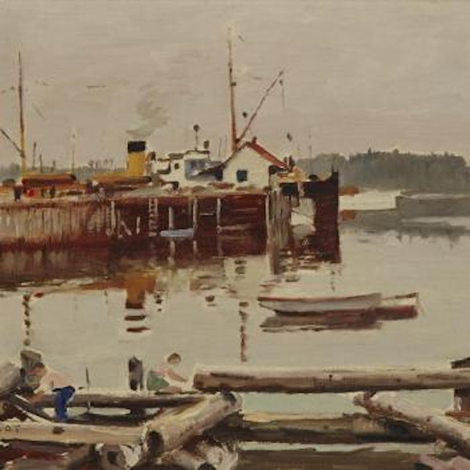 The wharf, St Andrews, N B by Robert Pilot