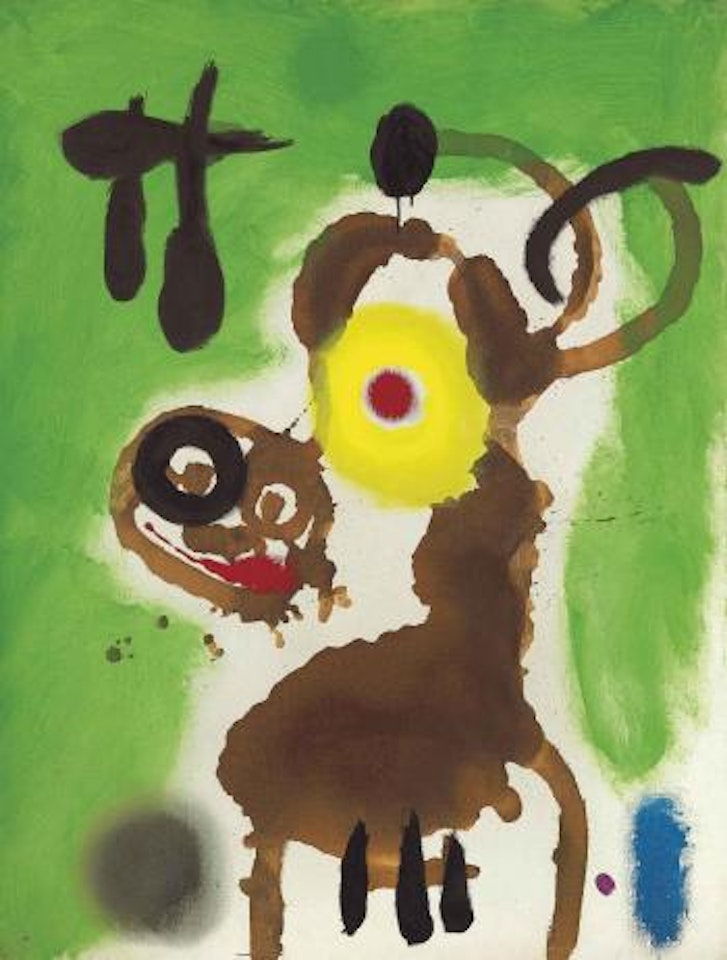 Femme et oiseau (Woman and bird) by Joan Miró