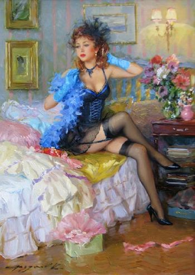 The blue boa by Constantin Razoumov