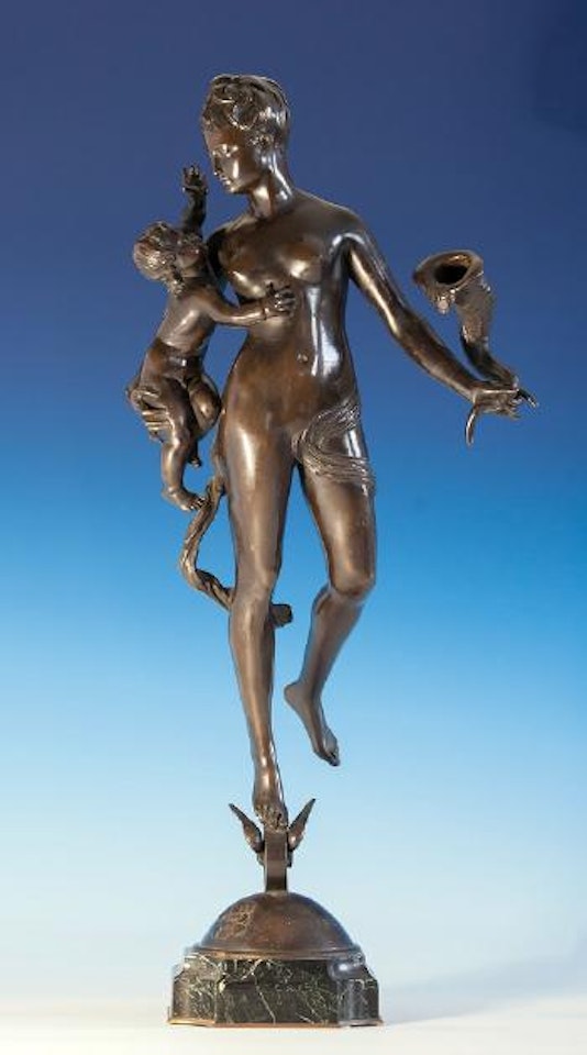Ceres holding a cherub and a cornucopia by Alfred Boucher