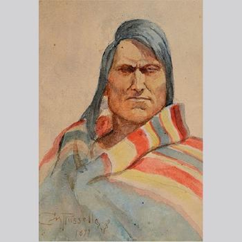 Indian Brave by Charles M Russell
