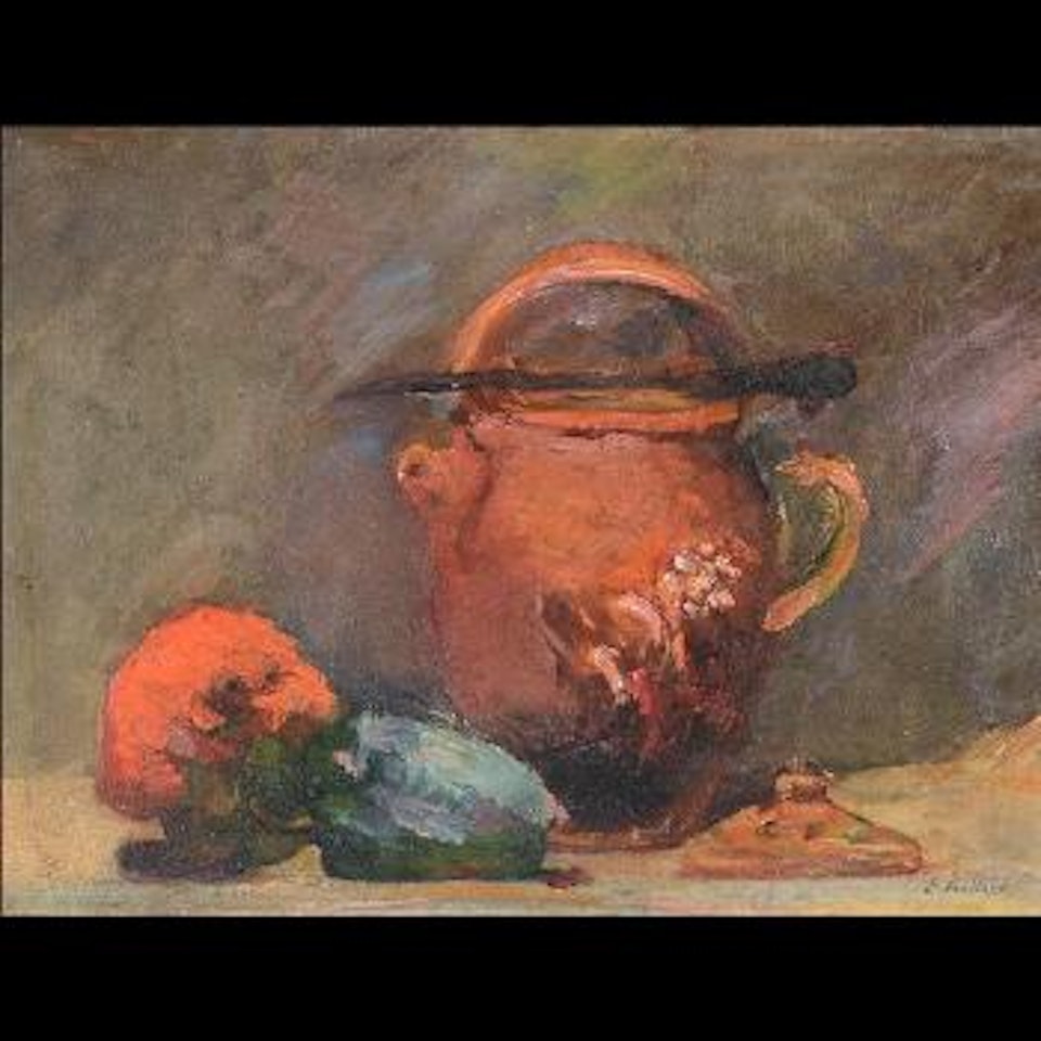 Still Life with Vegetables and Jug by Édouard Vuillard