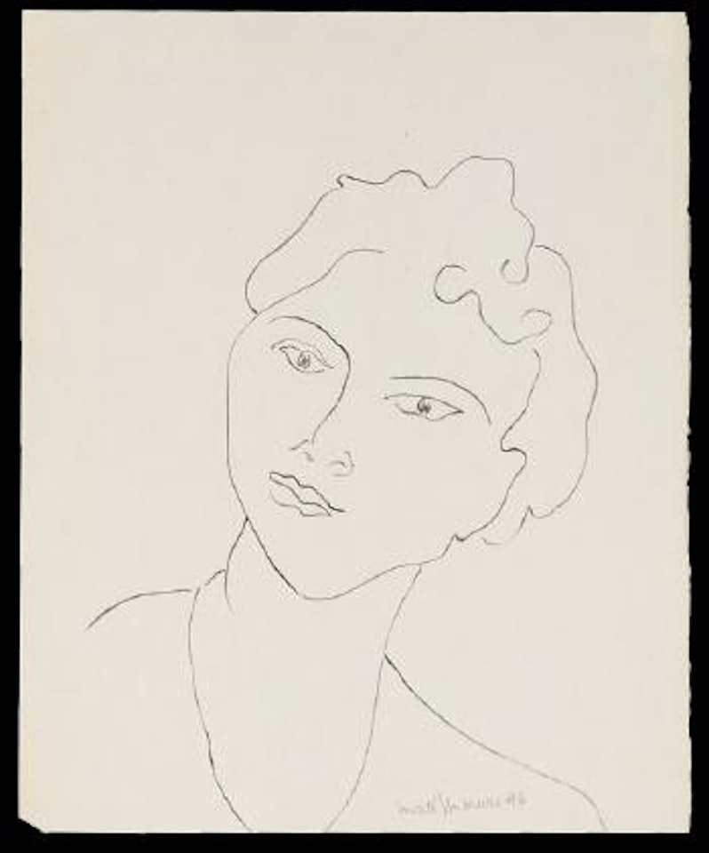 Portrait of a young woman by Henri Matisse